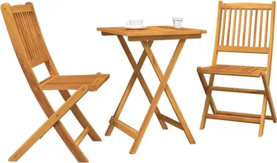Immagine prodotto di vidaXL Set da giardino Bistro 3 pezzi Marrone Legno massello di acacia