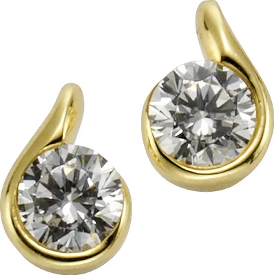 Produktbild von Celesta Gold Ohrring 375/- Gelbgold Zirkonia