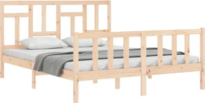 Produktbild von vidaXL Massivholzbett ohne Matratze 160x200 cm Kiefernholz