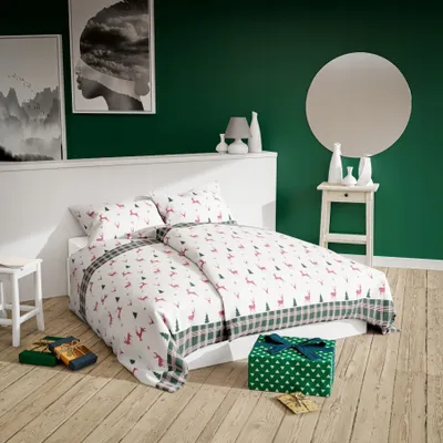 Zdjęcie produktu dla Kompletny Bawełniany Rękaw 160X200 + 2-Podkładka 70X80 Cm
