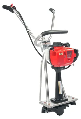 Produktbild von Betonrüttler - Handgeführte Flügelglätter 35,8 cm³ 4-Takt - Luftgekühlter Motor - Edelstahlgehäuse - Ohne Abziehlatte - Grau