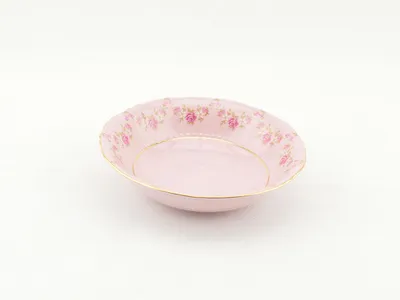 Produktbild von Kompottschale 13,5 cm, rosa Porzellan, Blumen, Leander