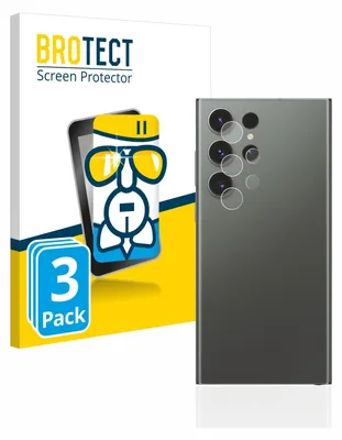Produktbild von 3x BROTECT Schutzglas für Samsung Galaxy S23 Ultra (NUR Kameraschutz) Schutzfolie Panzer Folie Glas Display Schutz klar