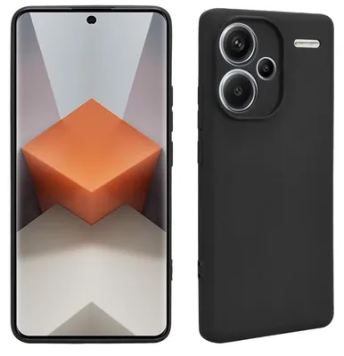 Immagine prodotto di Per Xiaomi Redmi Note 13 Pro Plus Custodia protettiva in silicone TPU per cellulare Custodia Cover Nera
