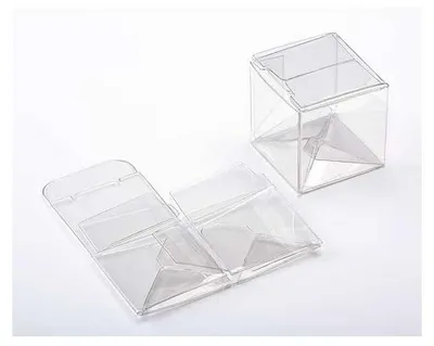Produktbild von Klarsichtschachteln 3.8x3.8x3.8cm mit Automatikboden (25 Stück)