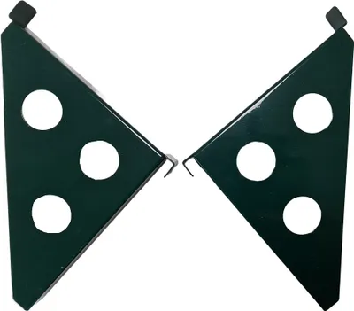 Produktbild von Halterung Blumenkasten für Gitter Zaun grün 2er Set 3x22x22cm 35705