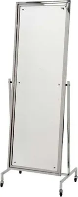 Produktbild von Casa Padrino Luxus Edelstahl Standspiegel 63 x H. 171 cm - Designer Spiegel
