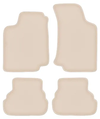 Produktbild von DURBAN Beige Velours-Fußmatten-Set für Volkswagen Golf III Cabrio, Schrägheck, Kombi (1993-2002)