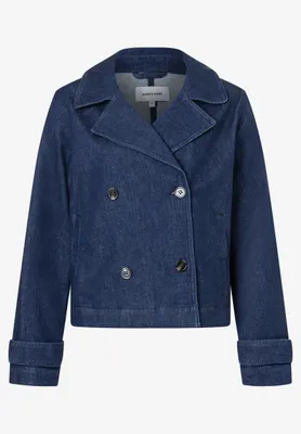 Produktbild von More & More Blue Denim Caban Jacket, dark blue denim 0963 0963 36