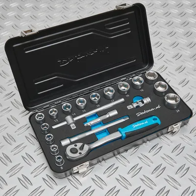 Produktbild von Steckschlüsselsatz Datona 8 bis 24 mm mit 3/8" Ratsche