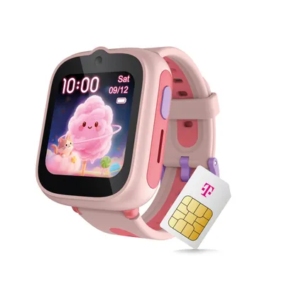 Produktbild von Telekom TCL MT48 Kinder Smartwatch in Cosmic Pink mit Telekom Tarif