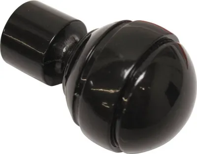 Produktbild von Gardinia Endstück Kugel für Ø 20 mm schwarz cm