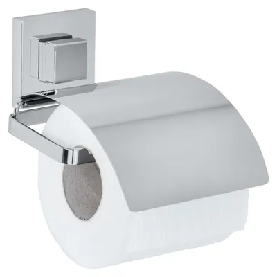 Image de WENKO Porte-papier WC Rouleaux de papier toilette Support QUADRO sans percer