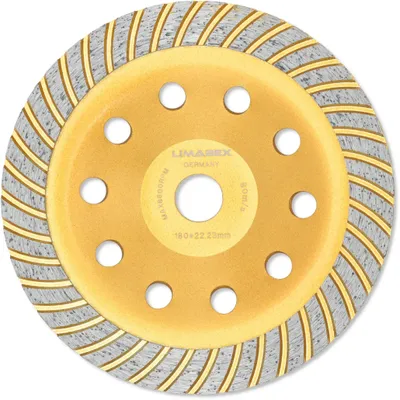 Produktbild von Diamantschleiftopf 180 mm Beton Estrich Stein Turbo Topfscheibe