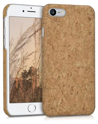 Produktbild von kwmobile Schutzhülle kompatibel mit Apple iPhone SE (2022) / iPhone SE (2020) / iPhone 8 / iPhone 7 - Hülle Kork - Handyhülle - Handy Case Cover