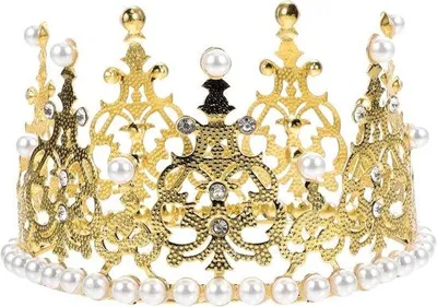 Image de Décoration de gâteau vintage en strass doré