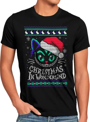 Produktbild von style3 Christmas Wonderland Herren T-Shirt xmas weihnachten weihnachtspullover pulli ugly sweater strick