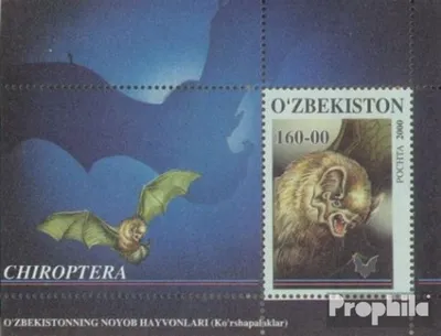 Produktbild von Briefmarken Usbekistan 2001 Mi Block26 (kompl.Ausg.) postfrisch Fledermäuse