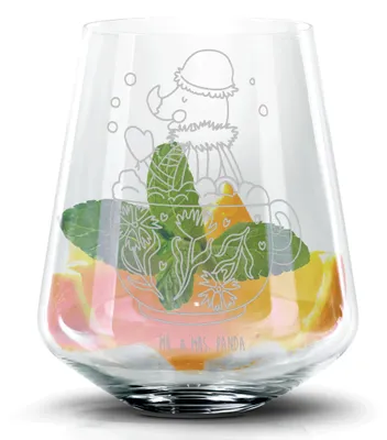 Produktbild von Mr. & Mrs. Panda Cocktailglas Nachtfalter Schaumbad - Transparent - Geschenk, Gin Tonic Glas, WC, Lustige Sprüche, Trinkglas, Highball, Bad, Tasse, Whiskyglas, Ziele