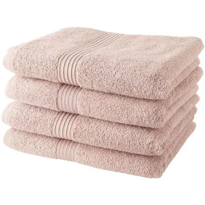 Produktbild von 4 Badetücher 50 x 100 cm – Sand Rose