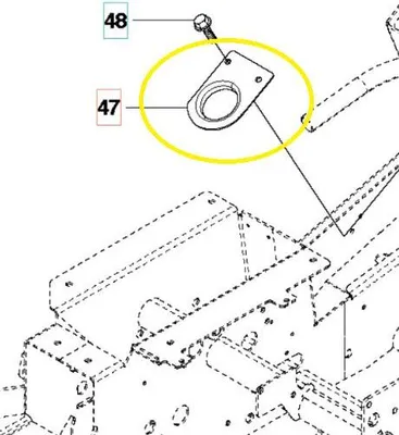 Produktbild von Husqvarna Original Lagersitz Ersatzteil für Rasenmäher und Rasentraktoren