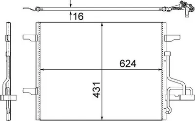 Obrázok produktu pre Kondenzátor klimatizácie MAHLE AC 732 000S