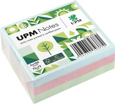 Produktbild von UPM Notes Haftnotiz Pastell - Bürokleinmaterial