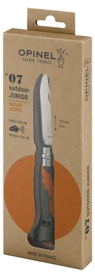 Produktbild von Opinel N°07, Gleitgelenk-Messer, Camper/scout, Absetzpunkt, Edelstahl, Polyamid, Rot