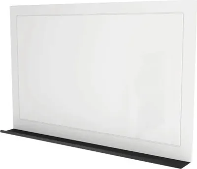 Produktbild von Rahmenspiegel mit Ablage Devo Vena 2.0 BxHxS 110x70x12 cm arctic white hochglanz/black