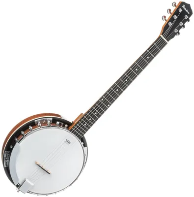 Produktbild von Pasadena Banjogitarre BJ-107 6-saitig mit Trommelfellkonstruktion, Standard-Gitarrenstimmung