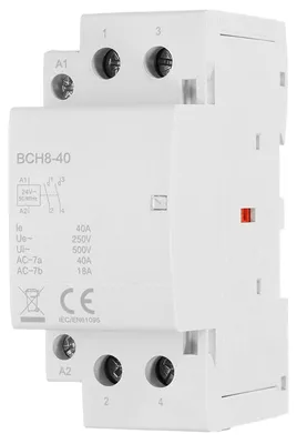 AC-Schütz 40A 2-polig 2NO 24V DIN-Schiene