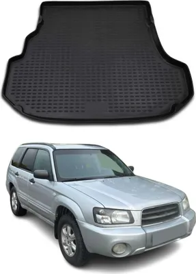 Image de Tapis de coffre pour Subaru Forester 2002-2008 Caoutchouc TPE noir