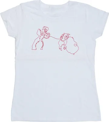 Produktbild von Disney - "Lady And The Tramp" T-Shirt für Damen BI15308 (XXL) (Weiß)
