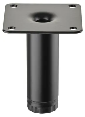 Produktbild von SOTECH Möbelfuß LIMA Ø 25 mm – Höhe 80 mm, schwarz matt