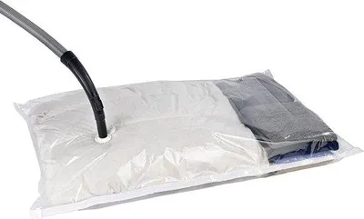 Produktbild von Famanu Vakuum-Aufbewahrungssystem - Vakuumbeutel - platzsparend - Polyethylen - 90 x 135 cm - transparent