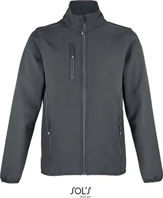 Produktbild von SOLs 03828 | WomenŽs Falcon Zipped Damen Softshell Jacke - Farbe: Charcoal Grey (Solid) - Größe: S