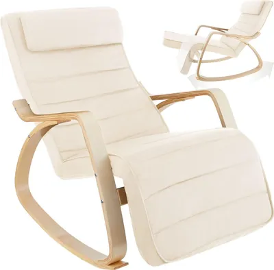 Produktbild von tectake® Schaukelstuhl Onda 67 x 115 x 86 cm
