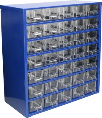 Productafbeelding van KOTARBAU® werkplaatsopbergbox met schuifladen 306x327x155 sorteerdoos 35K magazijn voor kleine onderdelen metaal
