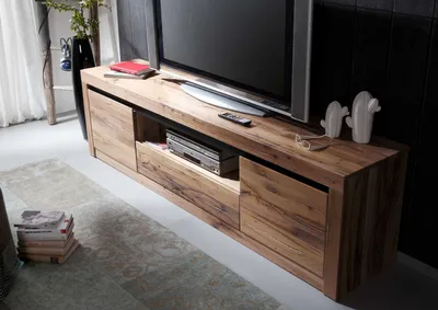 Produktbild von MASSIVMOEBEL24 TV-Board Wild-/Zerreiche 202x42x55 Tabacco brown geölt MONTREUX #305