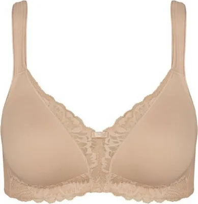 Produktbild von Triumph Damen Bügelloser BH Modern Lace+Baumwolle - NEUTRAL BEIGE - Größe 90B