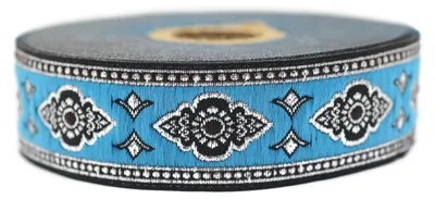Imagen del producto de Cinta de jacquard con motivos florales para proyectos creativos