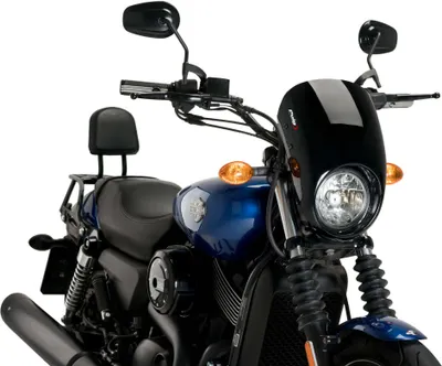 Immagine prodotto di Cupolino PUIG semicarenato nero per Harley davidson street