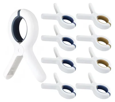 Produktbild von Große Badetuch Klammern,9 Stück Handtuchklammern für Strandliegen,Winddicht Strandtuch Clips,Wäscheklammern,Starke Towel Clips Klammern für Tägliche Wäsche,Dicke Kleidung,Badetuch,Bettwäsche