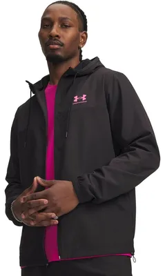 Zdjęcie produktu dla Kurtka Under Armour męska Rival Wvn, wiatrówka, kolor różowy, rozmiar XS