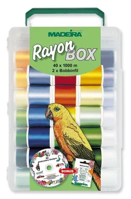 Produktbild von Madeira Garnkoffer Rayon 1000 m, Nähmaschine, Multi