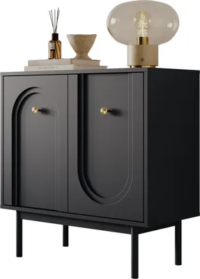 Produktbild von YOURHOUSE24 Kommode LIBERTY 2d Schwarz