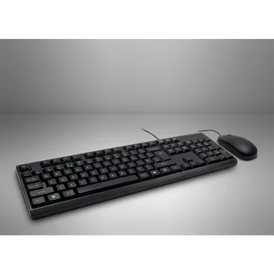 Produktbild von Inter-Tech NK-1000EC Tastatur & Maus - QWERTY - Englisch (GB) - Retail - 1 Paket - Kabel USB 2.0, Schwarz - Maus, Optische, Kabel, USB 2.0, 800 dpi Bewegungsauflösung, 3 Taste(n), Schwarz für Windows, Mac OS, Linux