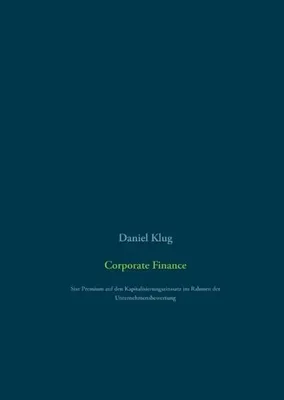 Produktbild von Corporate Finance