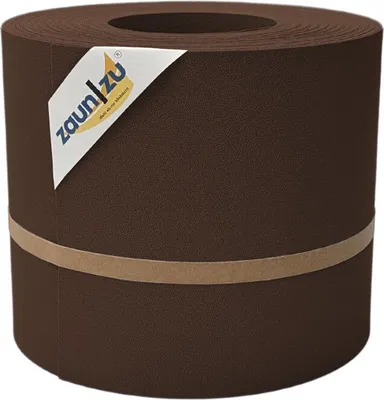 Produktbild von Sichtschutzstreifen zaun|zu PREMIUM 26m Rolle PP Zaunblende für Doppelstabzaun Braun, 26m