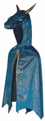 Productafbeelding van Midnight Drachen Cape, blau – klaar voor grote avonturen, geschikt voor kinderen van 7-8 jaar